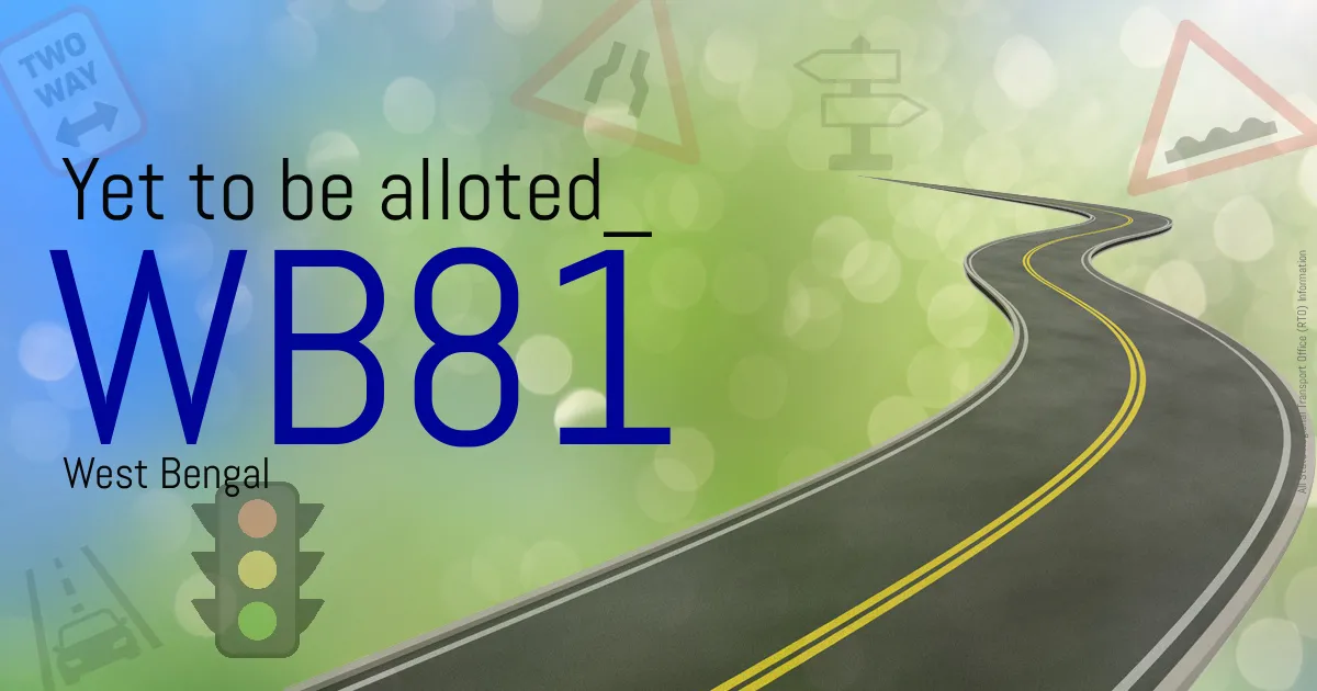 WB81 - Yet to be alloted
